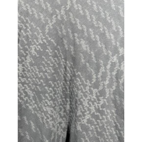 Athleta Womens Long Sleeve Gray Printed Top Stretch Fitted Organic Yoga Sz Small - Picture 2 of 5